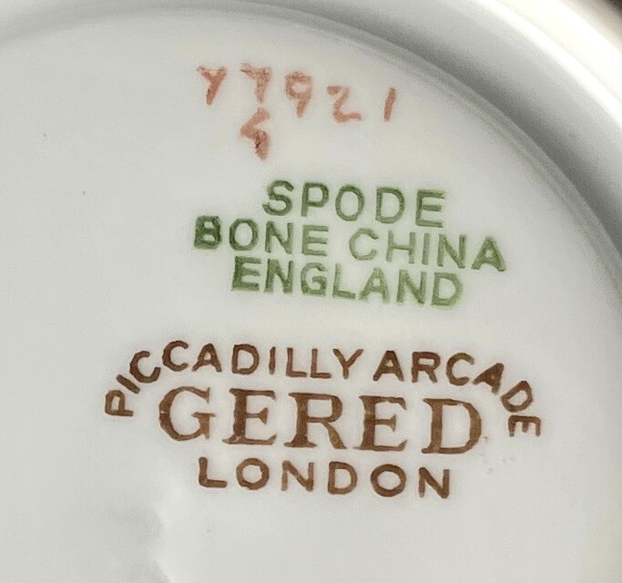 Spode Chancellor Orange Cup and Saucer Set2