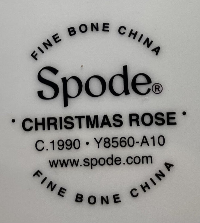 Spode Christmas Rose Gravy Boat Underplate2