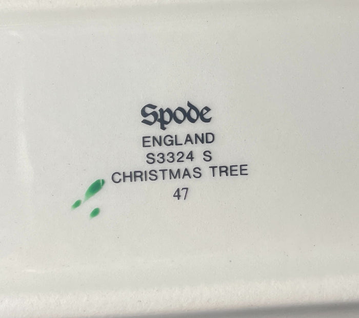 Spode Christmas Tree 9" Rectangular Tray1