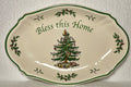 Spode Christmas Tree Bless this Home Tray 11 1/4"0