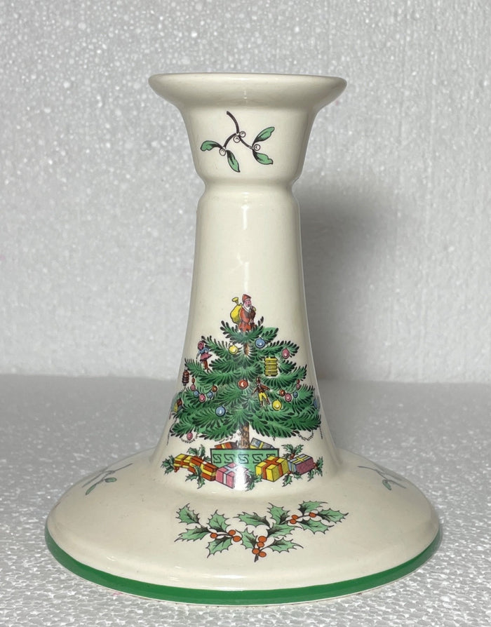 Spode Christmas Tree Candlestick 5 1/2"0