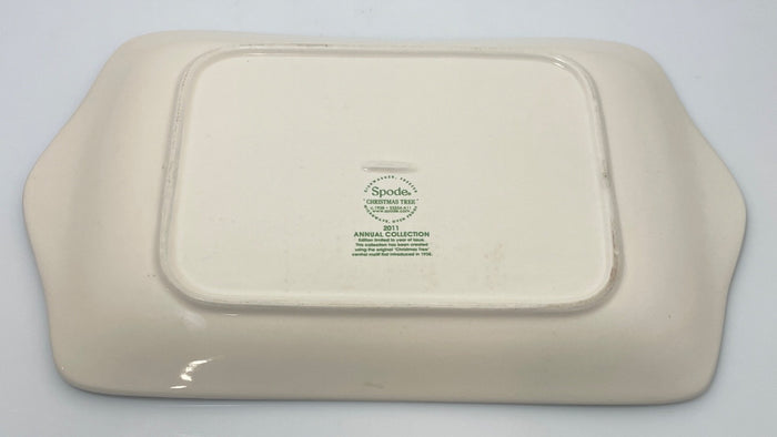Spode Christmas Tree Dessert Tray 2011 11 3/4"3