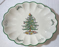 Spode Christmas Tree Oval Fluted Dish 15 1/4"0