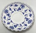 Spode Colonel Blue Saucer 5 1/2" Platinum Trim0