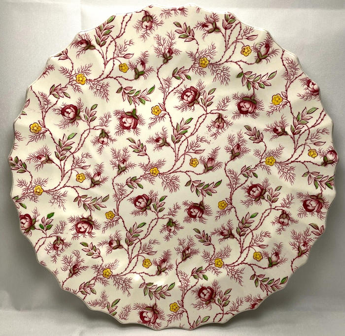 Spode Rosebud Chintz Dinner Plate 10 1/2"0