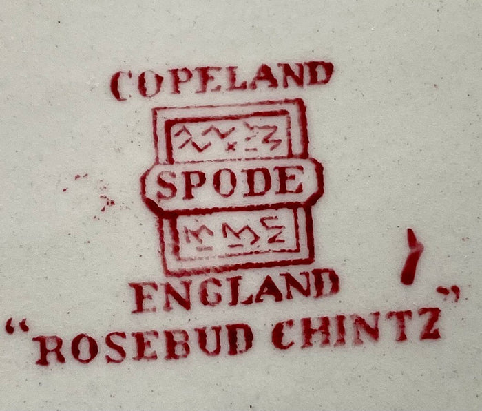 Spode Rosebud Chintz Dinner Plate 10 1/2"1