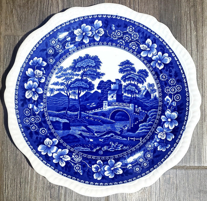 Spode Tower Blue Gadroon Older Dinner Plate 10 5/8"0