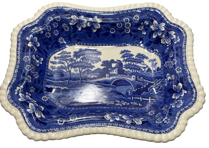 Spode Tower Blue Rectangular Covered Vegetable 10 7/83