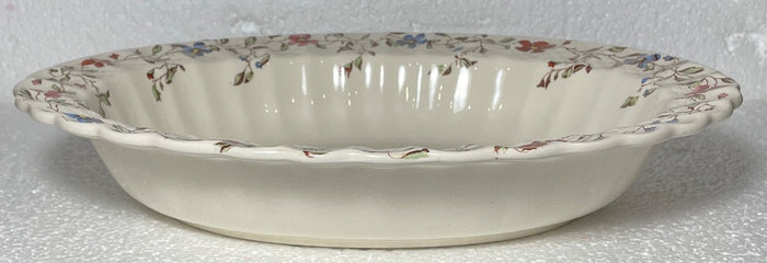 Spode Wicker Dale Oval Vegetable Bowl 9 3/8" Crazed0