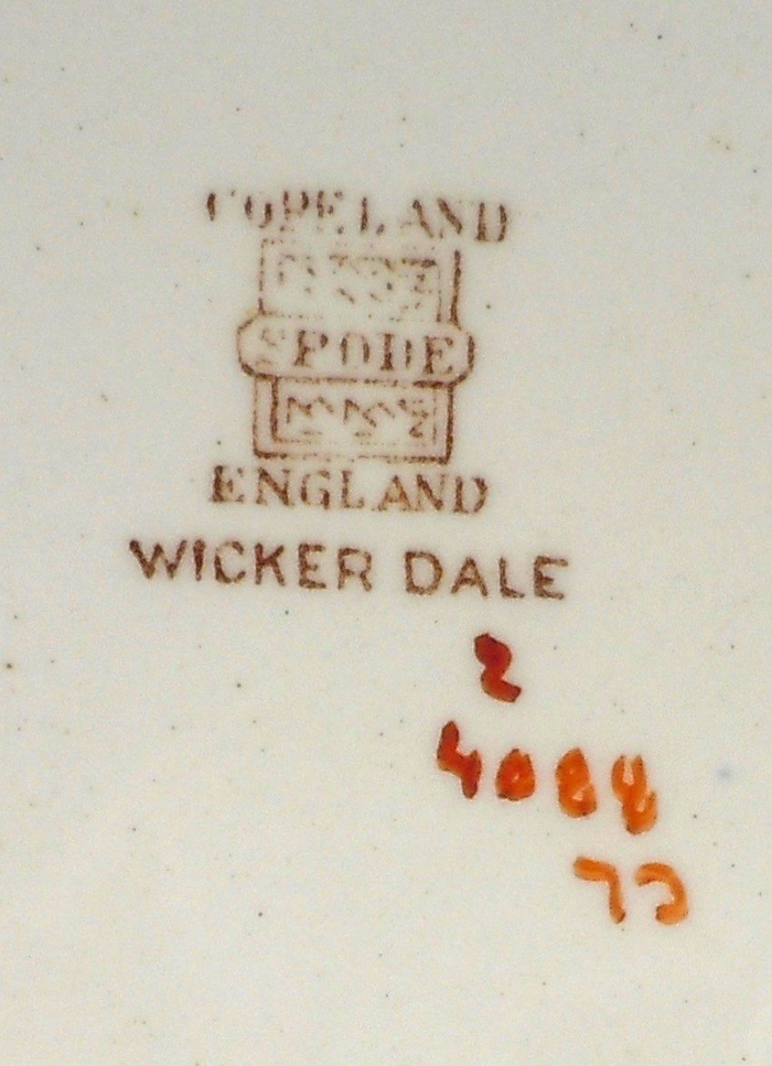 Spode Wicker Dale Salad Plate 7 3/4"1