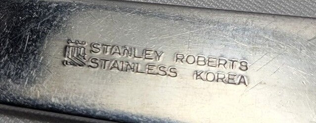 Stanley Roberts Zebra Glossy Stainless Blunt Knife 9 1/2"2