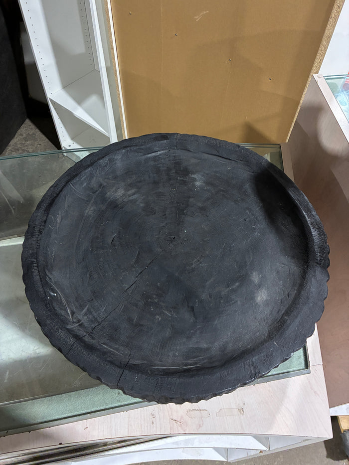 Surma Black Hand-Carved Decorative Bowl