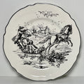 Tabletops Unlimited New England Toile People Dinner Plate Coaching 10 3/4"0