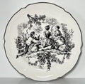 Tabletops Unlimited New England Toile People Dinner Plate Picnic 10 3/4"0