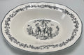 Tabletops Unlimited New England Toile People Oval Vegetable Bowl 13 7/8"0