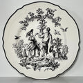 Tabletops Unlimited New England Toile People Salad Plate Dancing 8 3/8"0