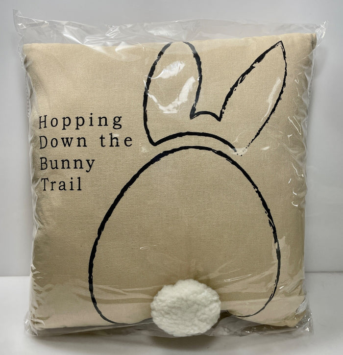 The Hearthside Collection Hopping Down The Bunny Trail Pillow 13"0