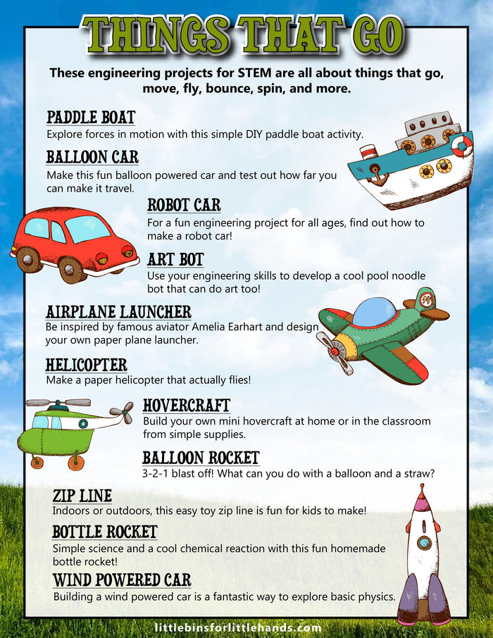 Things That Go STEM Projects