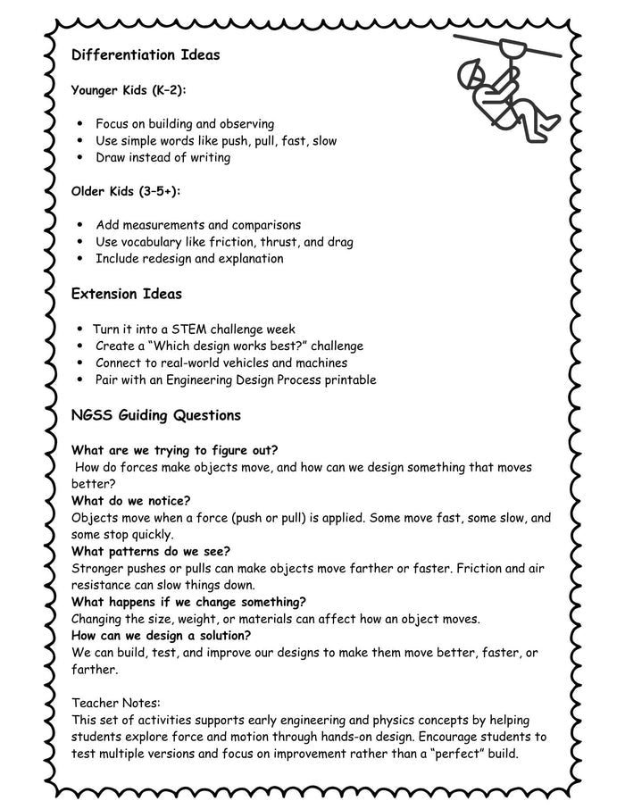 Things That Go STEM Projects