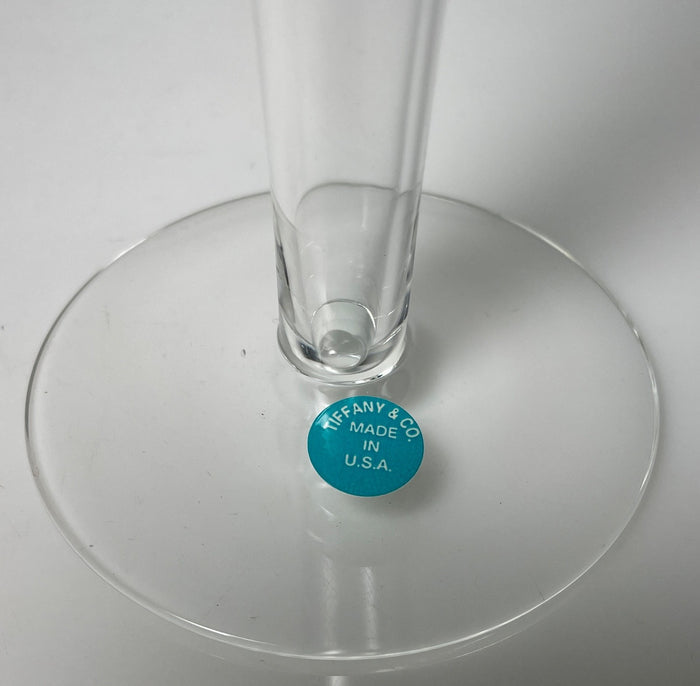Tiffany & Co Trumpet Hollow Stem Champagne Flute 9 1/8" Signed2