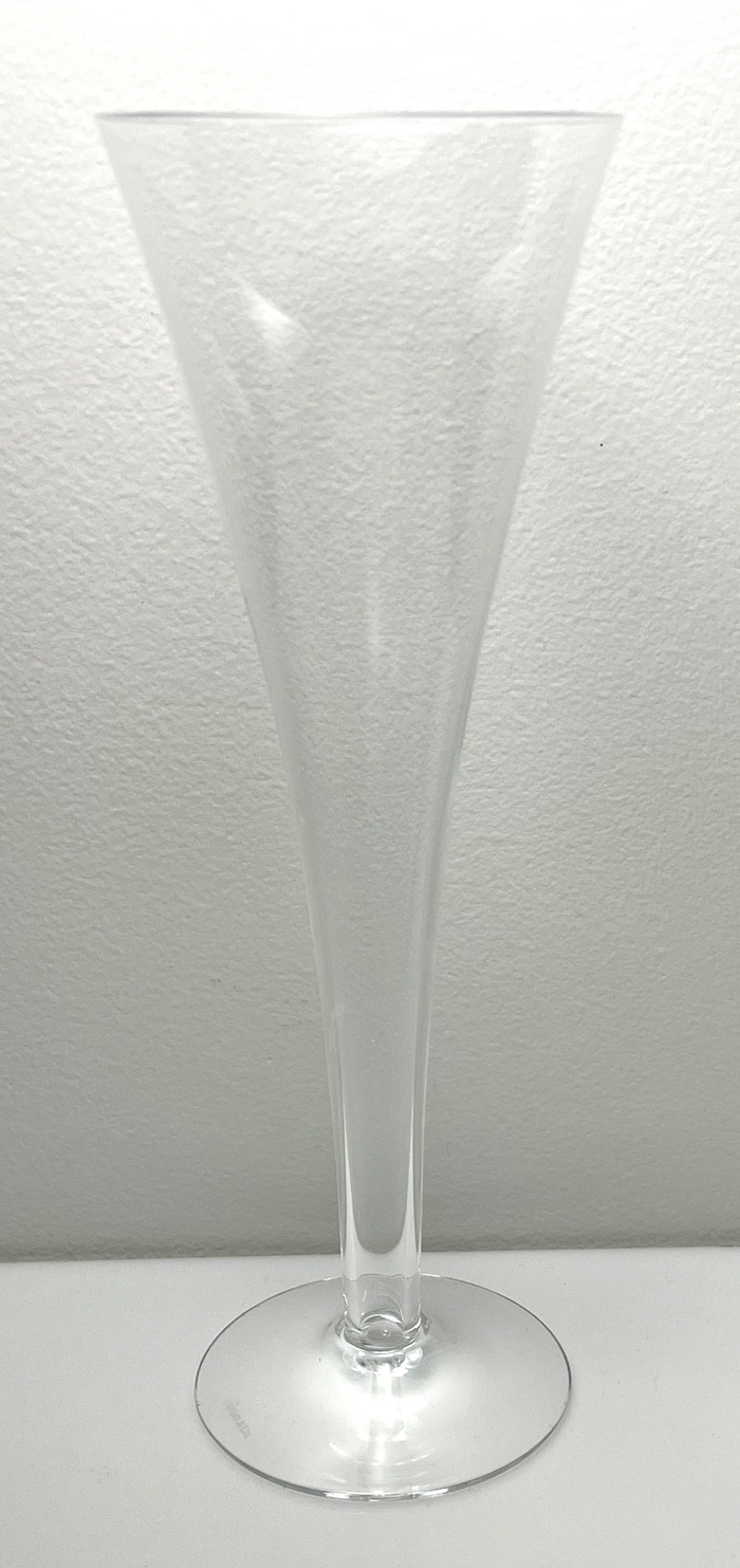 Tiffany & Co Trumpet Hollow Stem Champagne Flute 9" Signed0