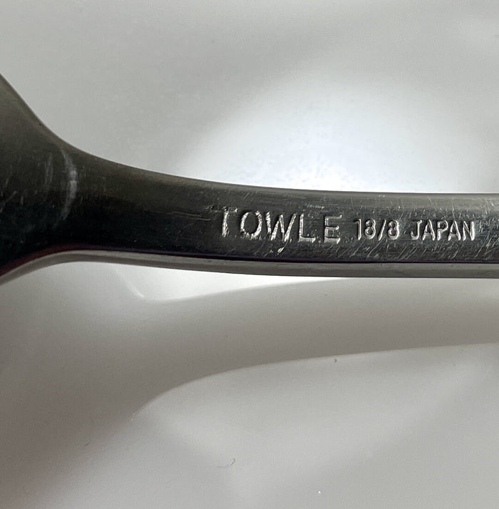 Towle Boston Antique Glossy Tablespoon Round Bowl 8 1/2" Japan Stainless2
