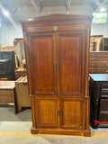 Traditional 2-Piece Cherry Entertainment Armoire