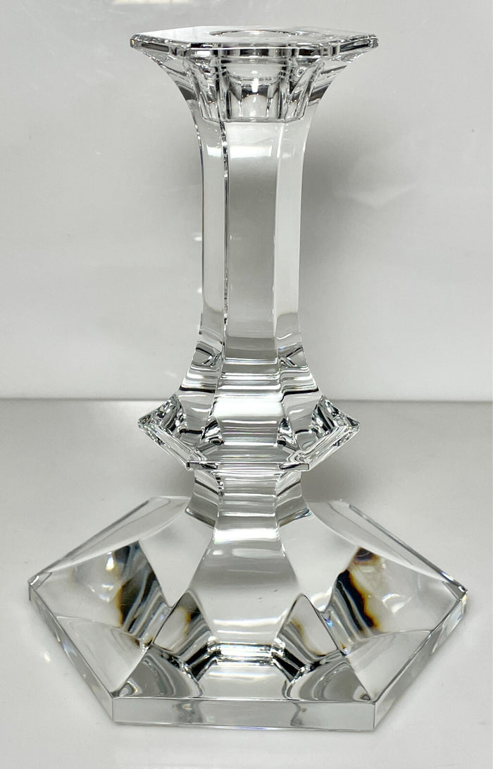 Val St Lambert Elysee Single Light Candlestick 6 7/8"0