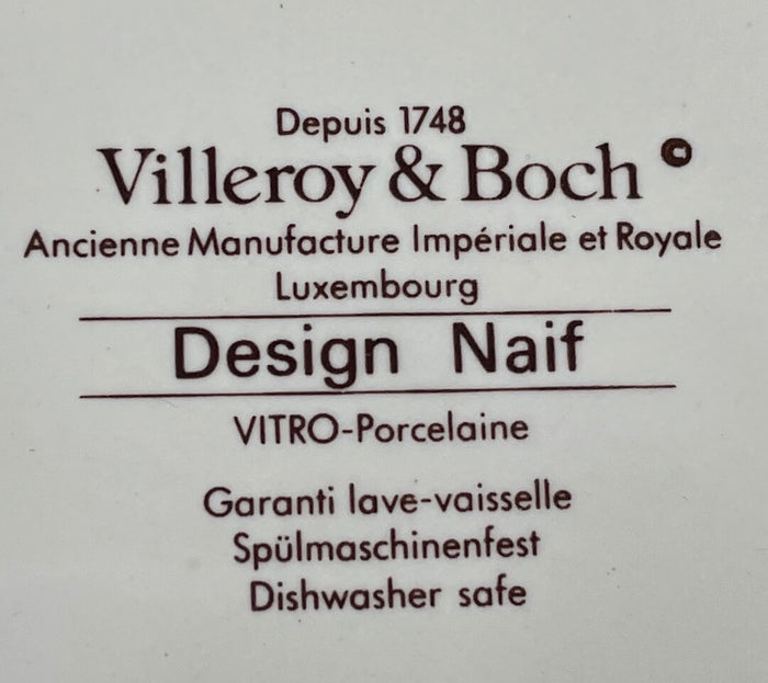 Villeroy and Boch Design Naif Dinner Plate 10 5/8" Hunter and Dog1