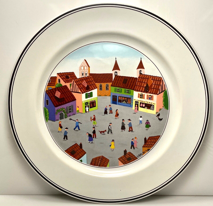Villeroy and Boch Design Naif Dinner Plate 10 5/8" Old Village Square USED0