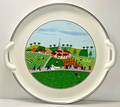 Villeroy and Boch Design Naif Handled Cake Plate Wedding 12 5/8"0