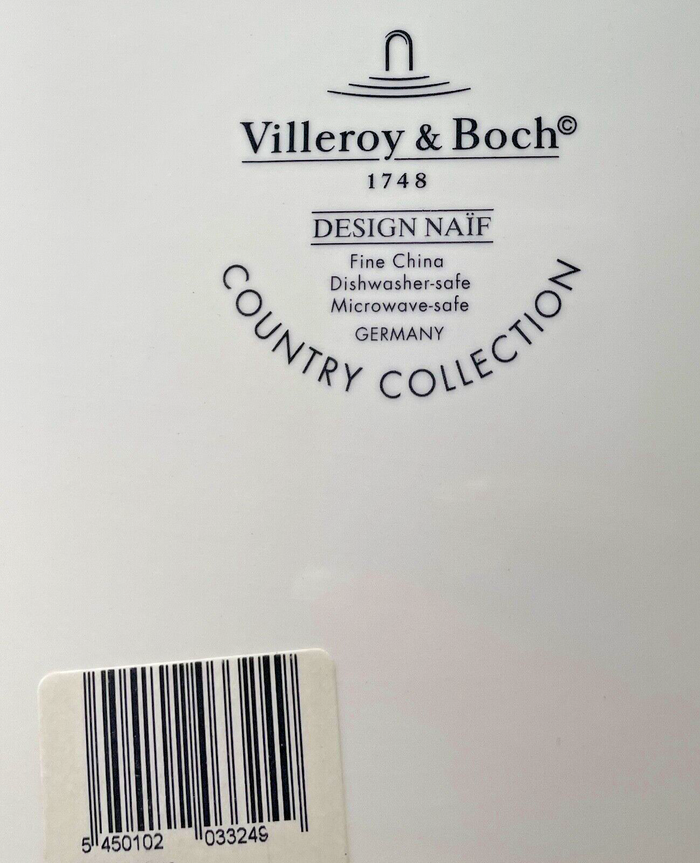 Villeroy and Boch Design Naif Handled Cake Plate Wedding 12 5/8"1