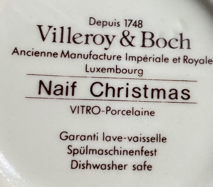 Villeroy and Boch Naif Christmas Cake Plate 9 1/8" Square3