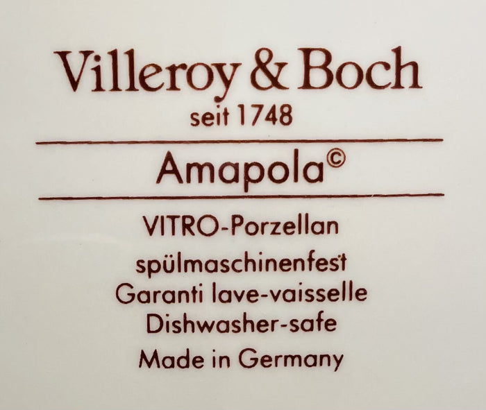Villeroy & Boch Amapola Cup and Saucer Set1