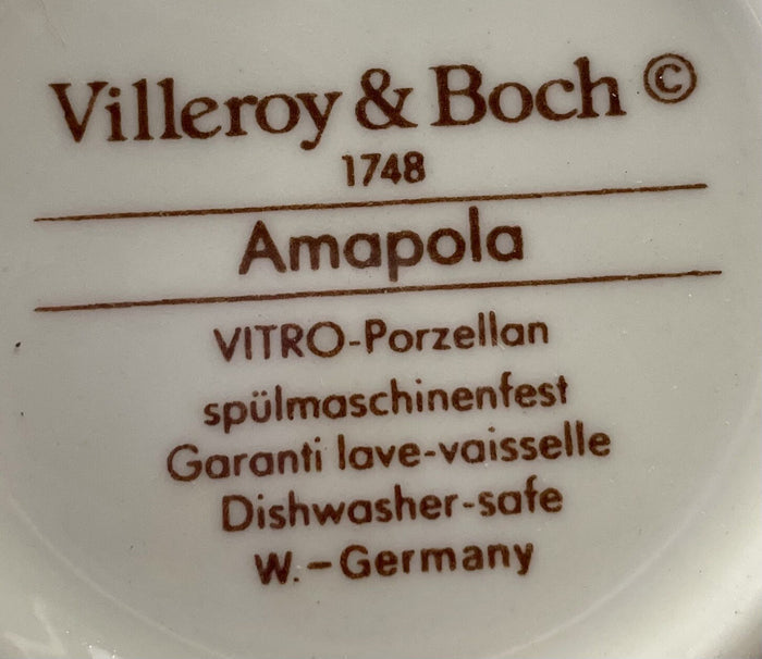 Villeroy & Boch Amapola Mug 3 1/2"2