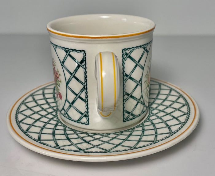 Villeroy & Boch Basket Cup and Saucer Set 3"1