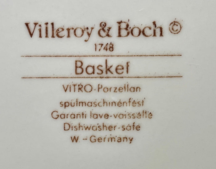 Villeroy Boch Basket Dinner Plate 10 1/2" Used3