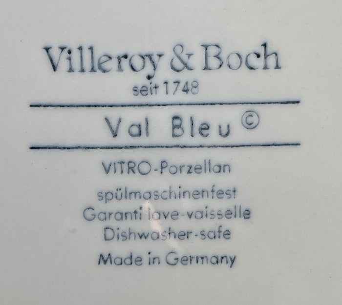 Villeroy & Boch Val Bleu Large Rim Soup Bowl 9"2