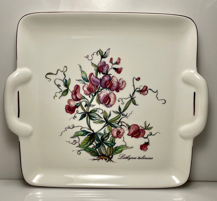 Villery & Boch Botanic Square Handled Cake Plate 9" Lathyrus0
