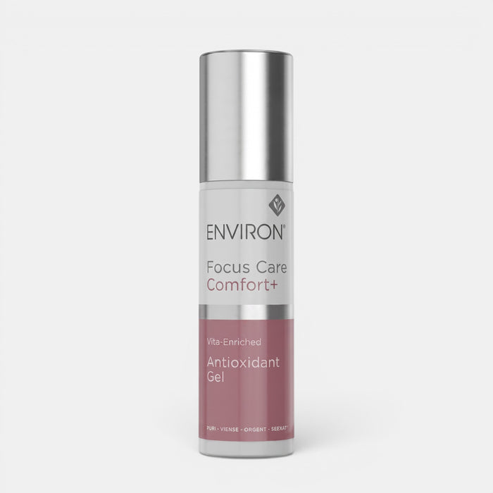 Shop Rescue Spa Environ Vita-Enriched Antioxidant Gel for sensitive skin in a white pump bottle with silver cap.