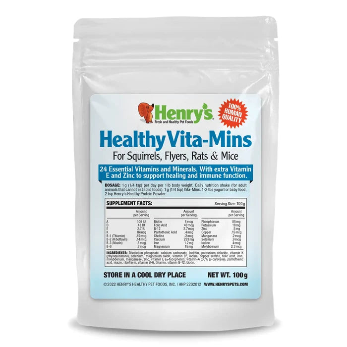 Vita-Mins - Supplement for Squirrels, Flyers, Rats and Mice - 100g