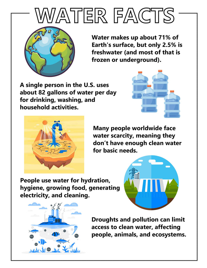 Water Conservation Activity Pack + Water Study Unit | STEM & Science Printable