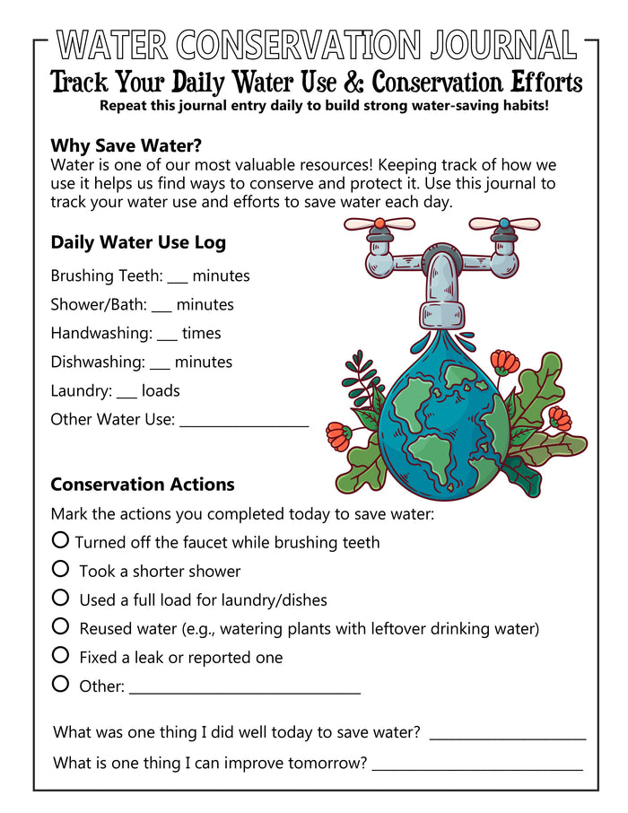 Water Conservation Activity Pack + Water Study Unit | STEM & Science Printable