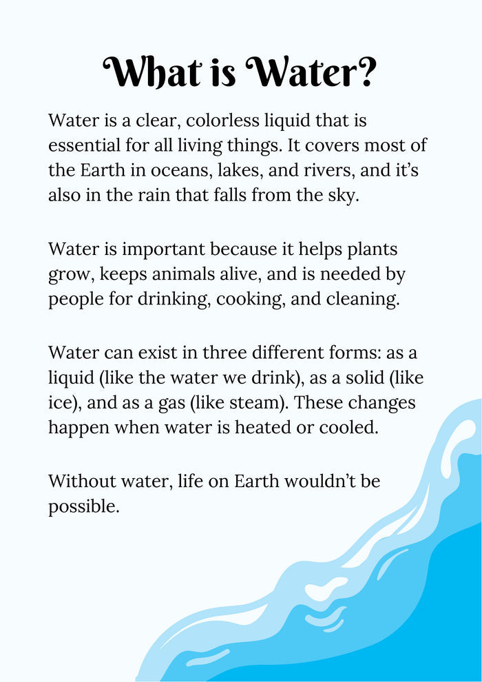 Water Conservation Activity Pack + Water Study Unit | STEM & Science Printable