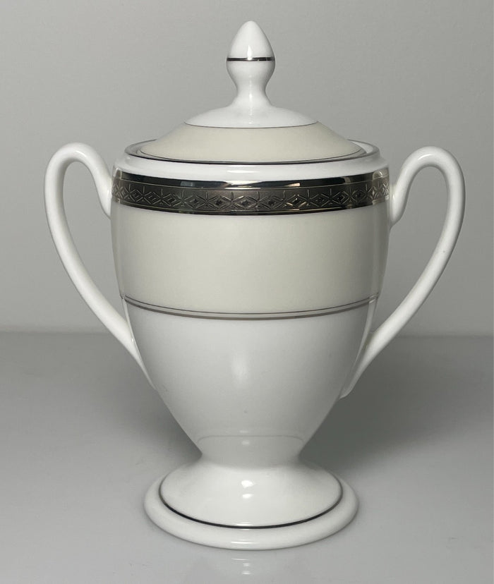 Waterford Araglin Platinum Sugar Bowl and Lid0