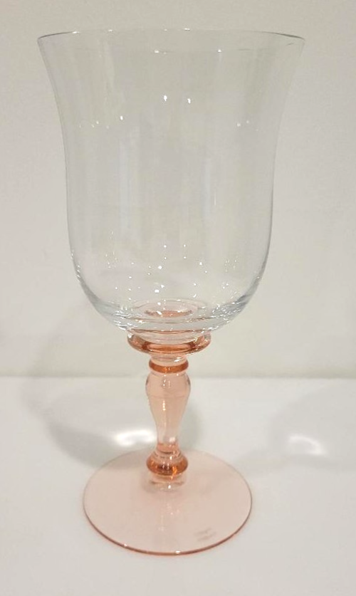 Waterford Bermuda Pink Water Goblet 7 7/8"0