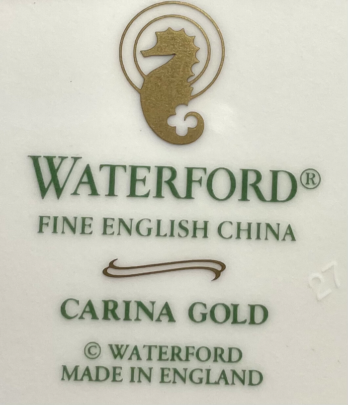 Waterford Carina Gold Salad Dessert Plate 8 1/8"2