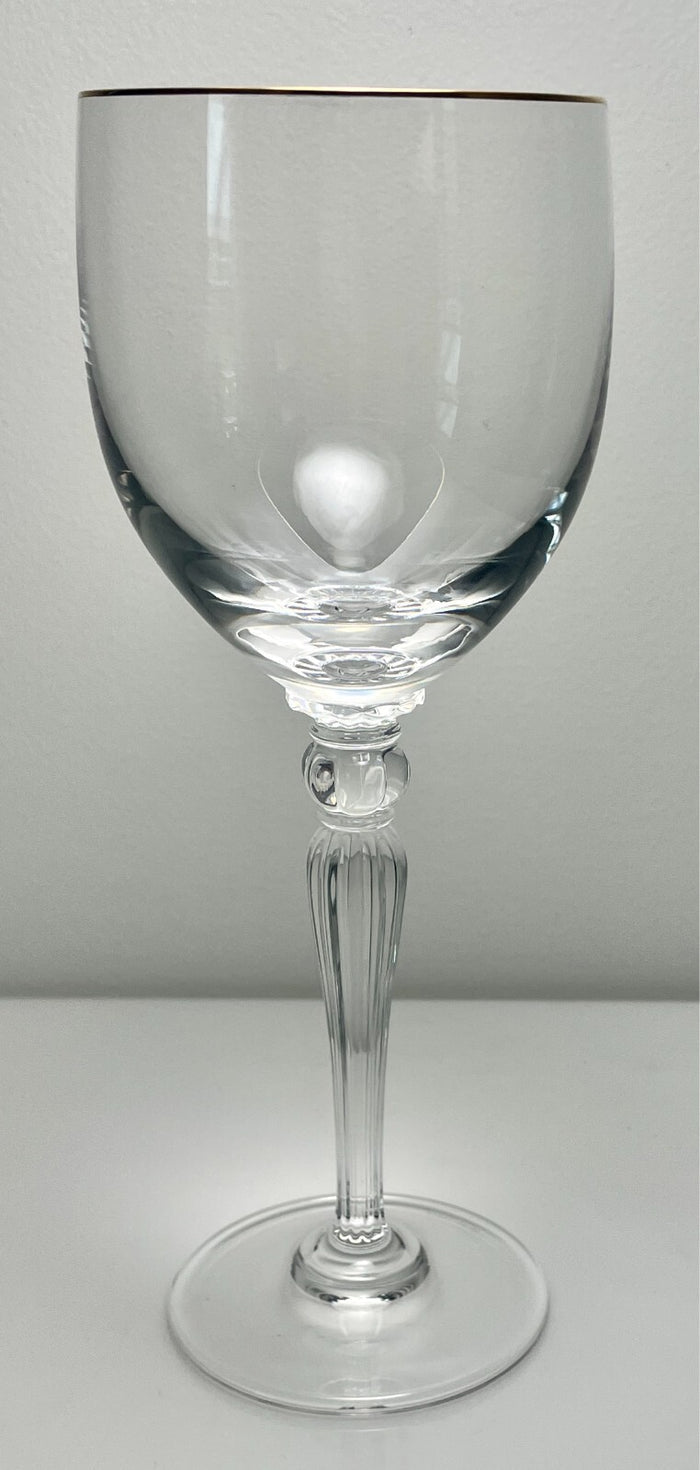 Waterford Carleton Gold Water Goblet 8 1/2"0