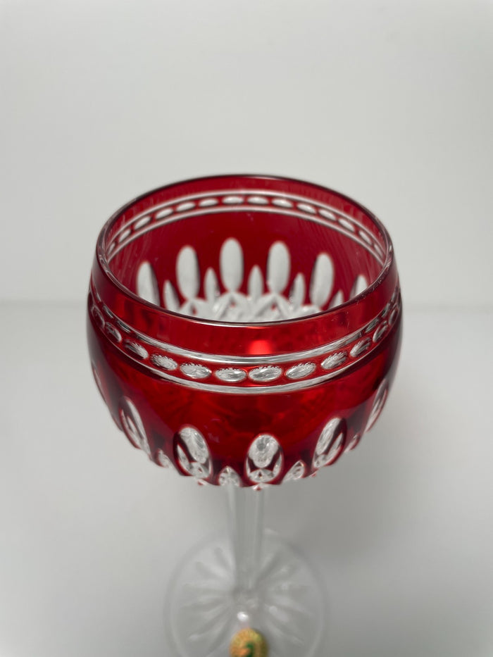 Waterford Clarendon Ruby Red Wine Hock 8"1