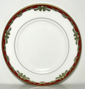 Waterford Holiday Ribbons Bread and Butter Plate 6"0